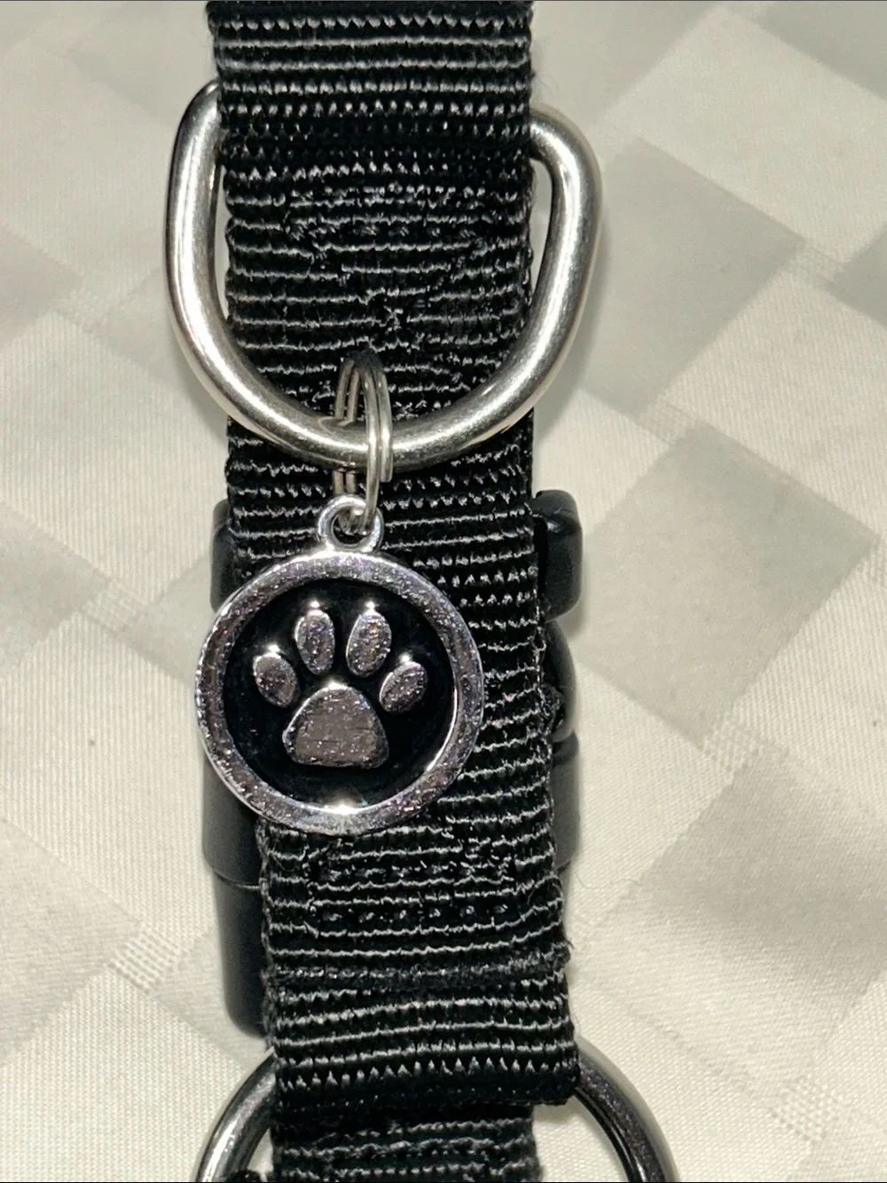 PupTech Black Adjustable Nylon Dog Harness